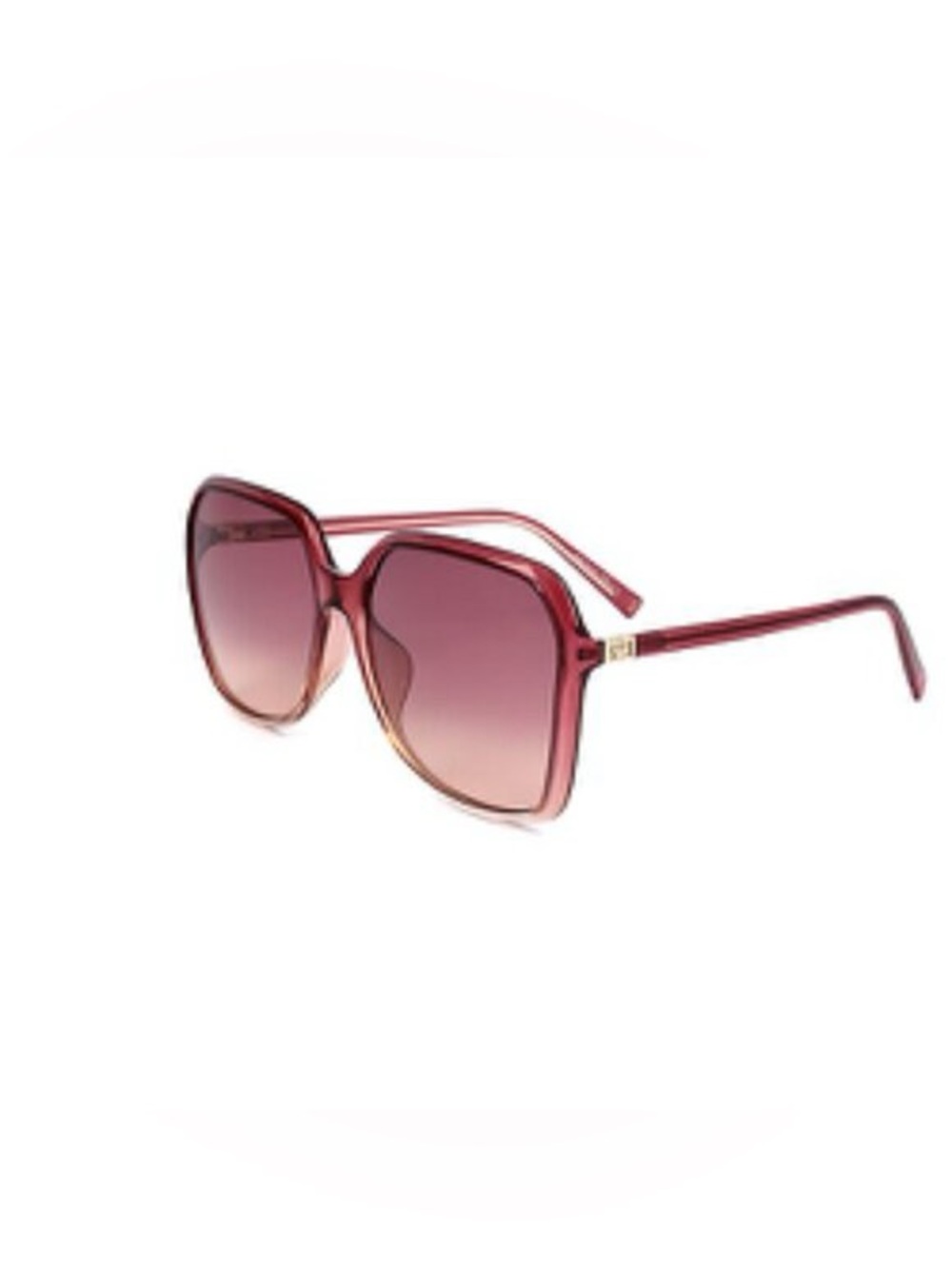 Givenchy Oversized Ombré Red/Brown Square Sunglasses